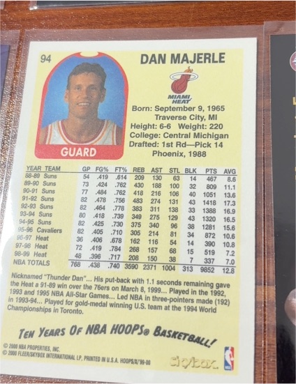 1989-90 NBA Hoops #183 Dan Majerle — front