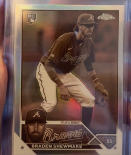 2023 Topps Chrome Update #USC31 Braden Shewmake RC Atlanta Braves — front