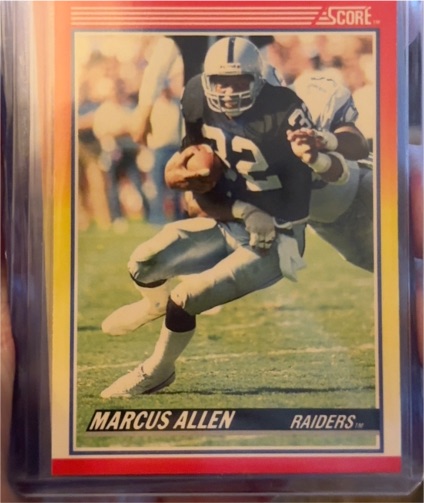 1990 Score #230 Marcus Allen — front