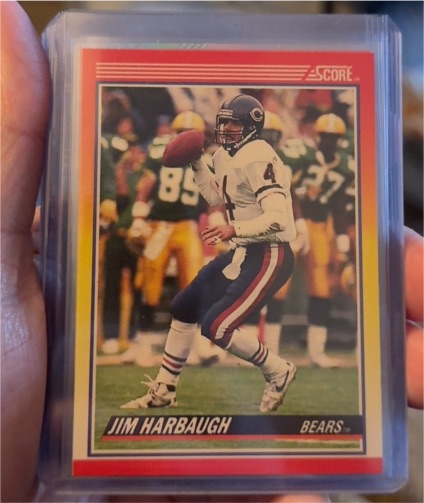 1990 Score #232 Jim Harbaugh Chicago Bears — front
