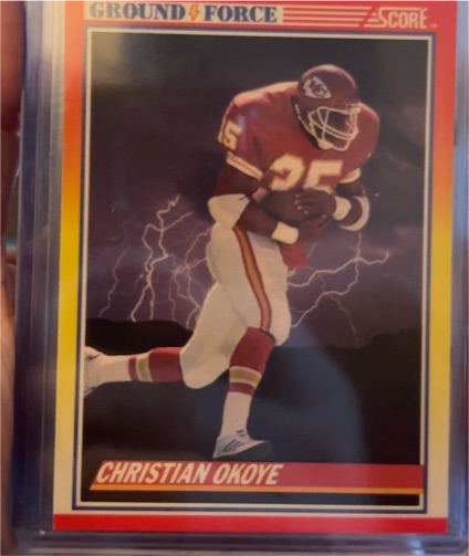 1990 Score #321 Christian Okoye Ground Force — front