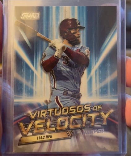 2023 Topps Stadium Club #VV-3 Bryce Harper Virtuosos of Velocity — front