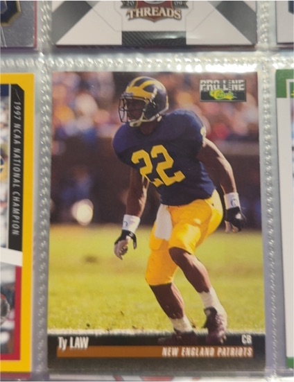 1995 Classic Pro Line #23 Ty Law — front
