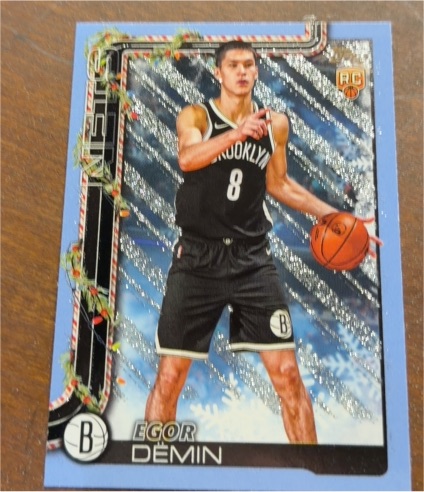 2025-26 Topps Holiday #H168 Egor Demin — front