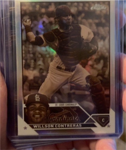 2023 Topps Chrome #139 Willson Contreras Sepia Refractor — front