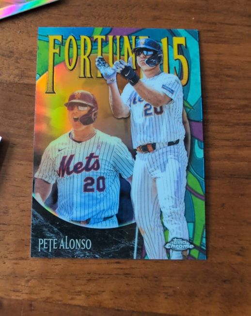 2025 Topps Chrome Update Fortune 15 #F15-9 Pete Alonso — front