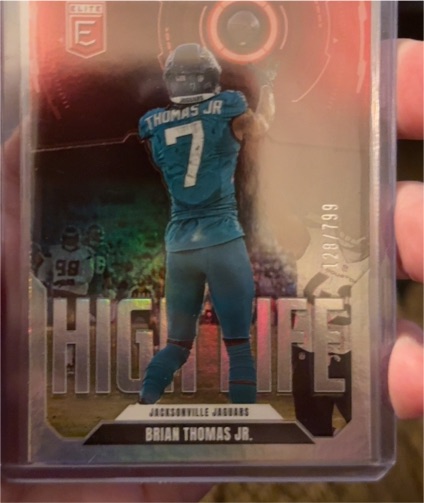 2025 Panini Donruss Elite #7 Brian Thomas Jr. High Life — front
