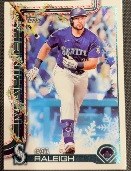2025 Topps Holiday #H54 Cal Raleigh — front