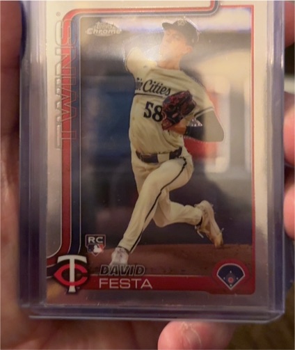 2025 Topps Chrome #156 David Festa — front
