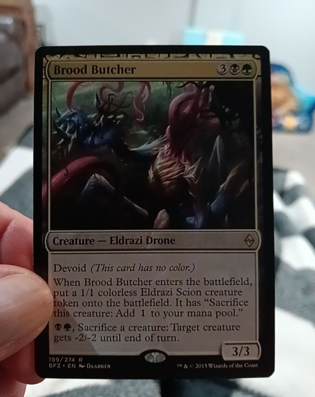2015 Magic: The Gathering Battle for Zendikar #199 Brood Butcher — front