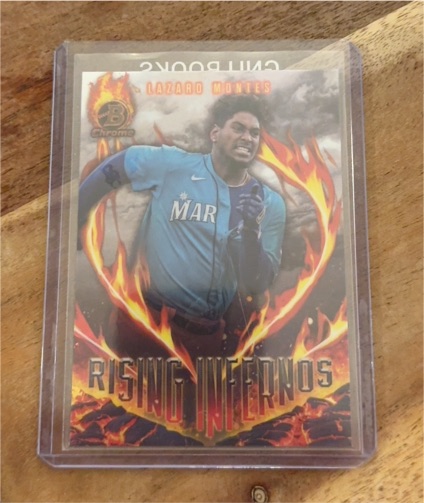 2024 Bowman #RI-19 Lazaro Montes Rising Infernos — front