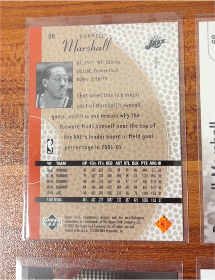 2001 Upper Deck #88 Donyell Marshall — front