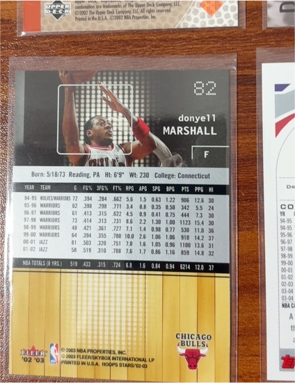 2002 Fleer #82 Donyell Marshall — front