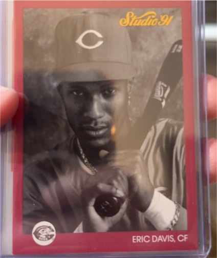 1991 Leaf Studio #162 Eric Davis Cincinnati Reds — front
