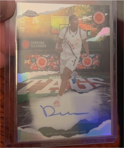 2025 Topps Chrome McDonald's Winning Tags Darriana Dee Alexander — front