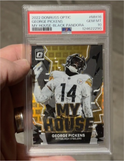 2022 Donruss Optic #MH16 George Pickens My House Black Pandora — front