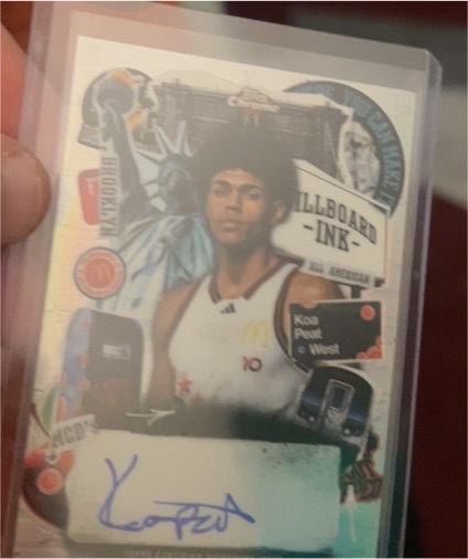 2025 Topps Chrome McDonald's All American Billboard Ink #30 Koa Peat — front