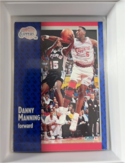1991-92 Fleer #92 Danny Manning — front