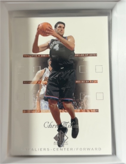 2001-02 SP Authentic #15 Chris Mihm — front