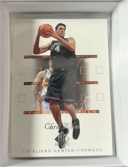 2001-02 SP Authentic #15 Chris Mihm — front