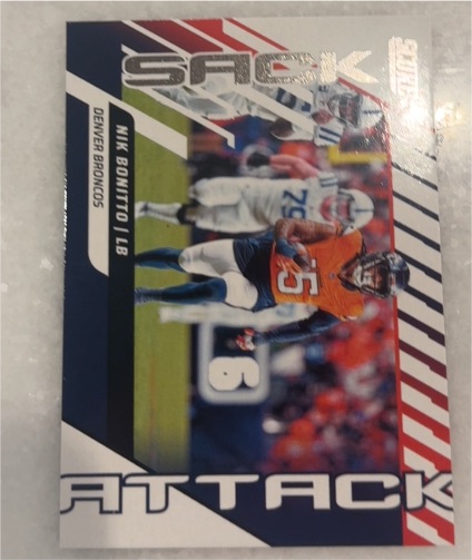 2025 Panini Score #1 Nik Bonitto Sack Attack — front