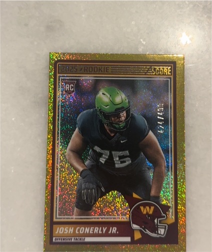 2025 Panini Score #100 Josh Conerly Jr. — front