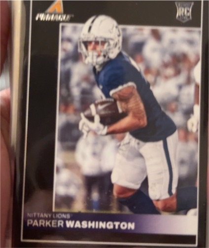 2023 Panini Chronicles Draft Picks Pinnacle #19 Parker Washington — front