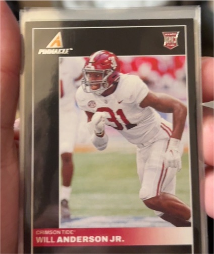 2023 Panini Chronicles Draft Picks Pinnacle #9 Will Anderson Jr. — front