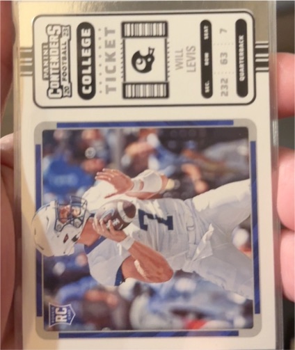 2023 Panini Chronicles Contenders Draft Picks College Ticket #2 Will Levis — front
