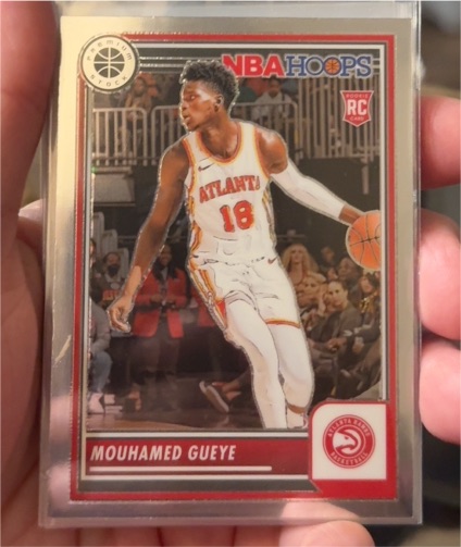 2023-24 Panini NBA Hoops Premium Stock #27 Mouhamed Gueye Rookie Atlanta Hawks — front