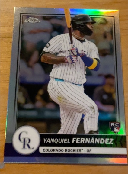 2026 Topps Chrome #31 Yanquiel Fernández — front