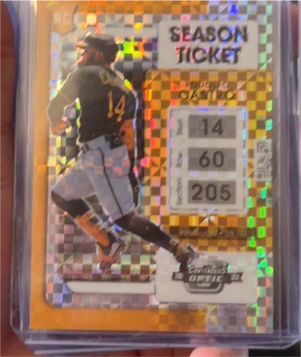 2022 Panini Chronicles Contenders Optic Season Ticket #21 Rodolfo Castro — front