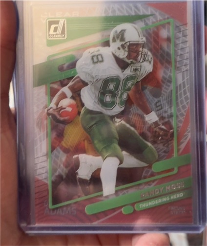 2023 Panini Chronicles Draft Picks Clearly Donruss #21 Randy Moss — front