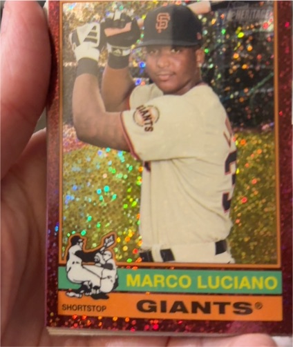 2025 Topps Heritage Chrome #23 Marco Luciano — front