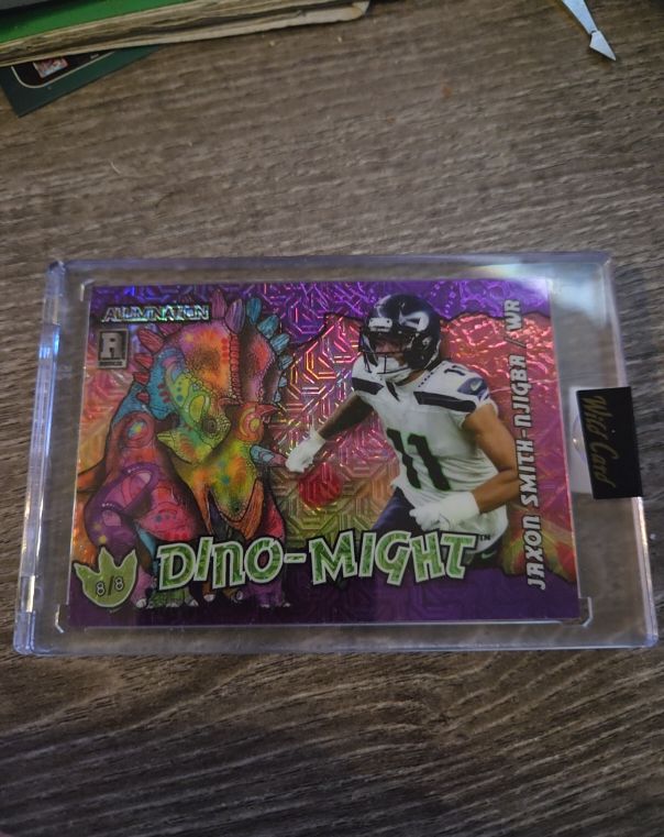 2023 Wild Card Alumination #AD-JS Jaxon Smith-Njigba Dino-Might — front