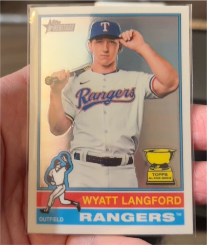 2025 Topps Heritage #29 Wyatt Langford — front