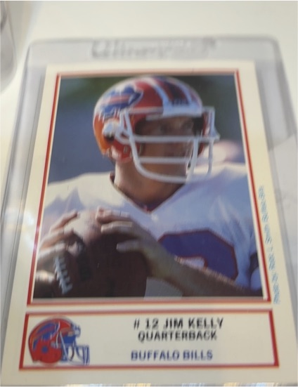 1987 Louis Rich #12 Jim Kelly — front