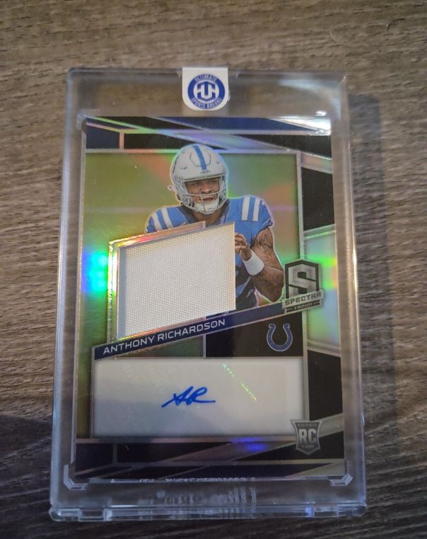 2023 Panini Spectra #202 Anthony Richardson Rookie Patch Autograph — front