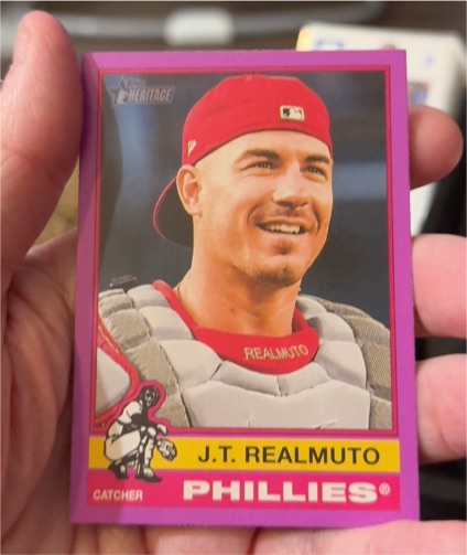 2025 Topps Heritage #143 J.T. Realmuto — front