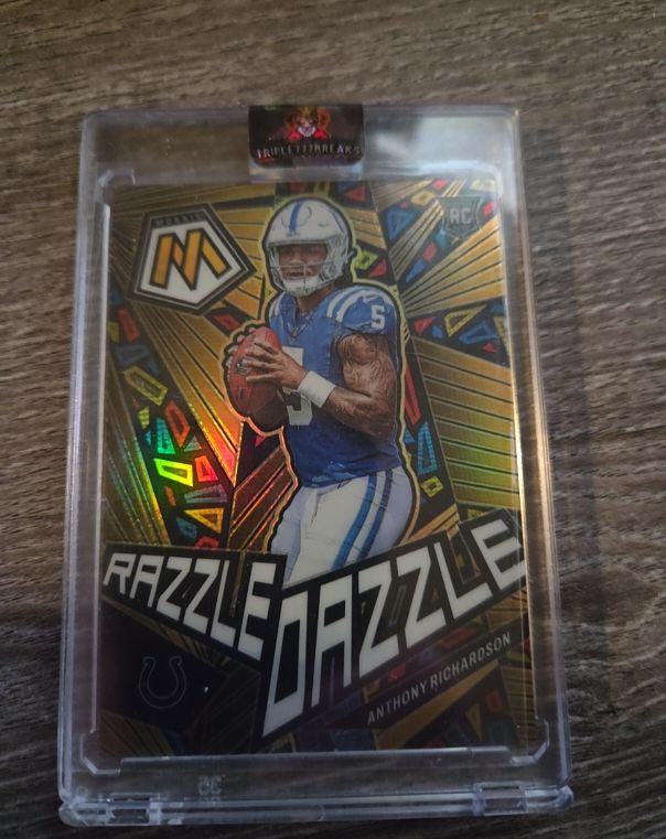 2023 Panini Mosaic #RD17 Anthony Richardson Razzle Dazzle Rookie — front