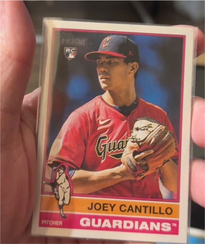 2025 Topps Heritage #104 Joey Cantillo — front