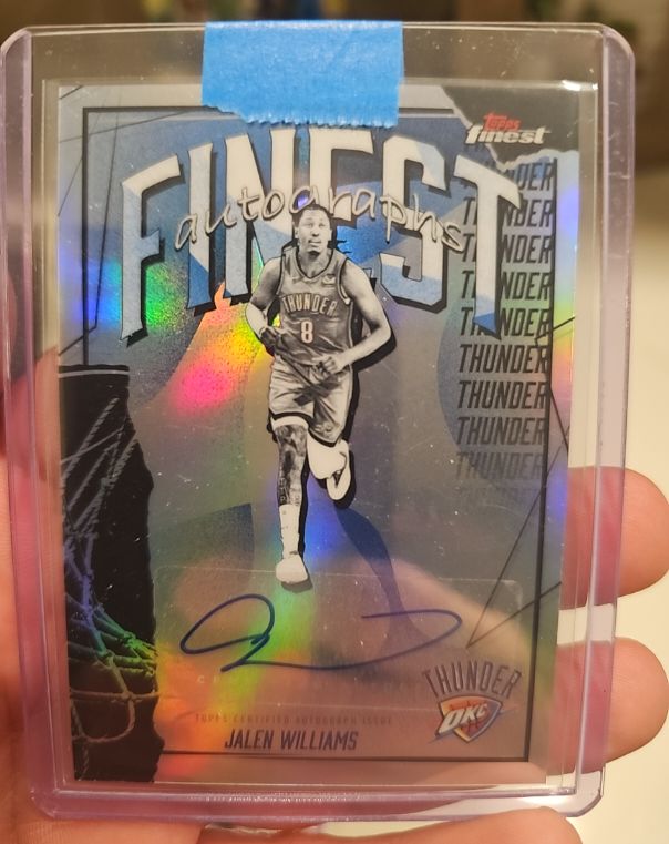2025-26 Topps Finest Autographs #FAU-JL Jalen Williams — front