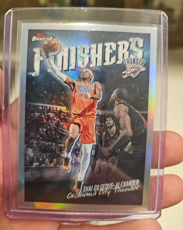 2025-26 Topps Finest #FI-5 Shai Gilgeous-Alexander Finishers Refractor — front