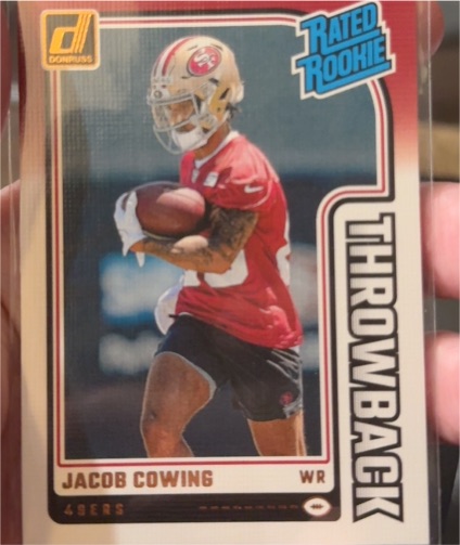 2024 Panini Donruss #32 Throwback Rated Rookie Jacob Cowing — front