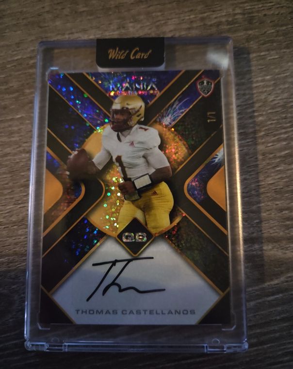 2024 Wild Card Auto Mania #AMASQ-TC Thomas Castellanos — front