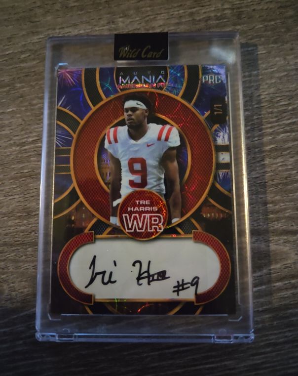 2024 Wild Card Auto Mania #AMAC-TH Tre Harris — front