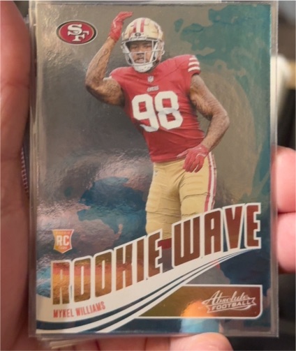 2025 Panini Absolute Rookie Wave #RW-MWS Mykel Williams — front