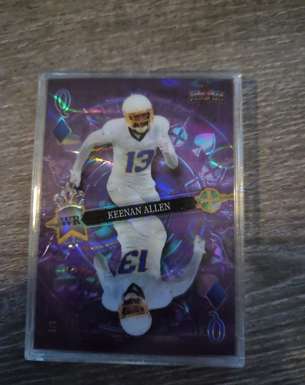 2023 Wild Card 5 Card Draw Stacked Deck #SD-KA Keenan Allen — front