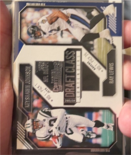 2024 Panini Contenders Historic Draft Class Contenders #16 Ray Lewis, Keyshawn Johnson — front