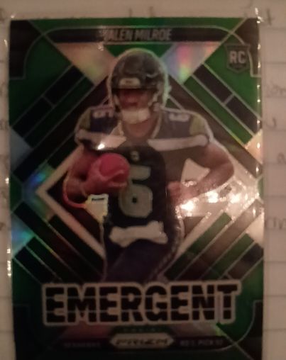 2025 Panini Prizm #4 Jalen Milroe Emergent — front